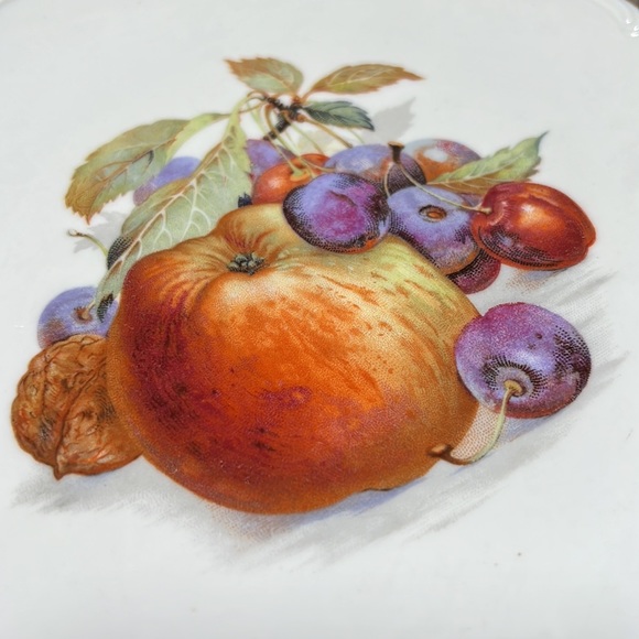 Vtg Schumann Arzberg Bavaria Germany Porcelain Plates Scalloped Gold Trim Edge - Picture 5 of 8